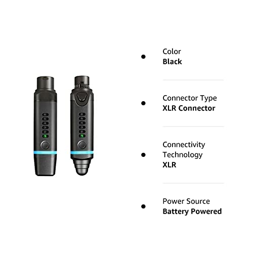 Nux B-3 Plus Wireless Microphone System For Xlr Dynamic Microphone, Snap-On Camera/Cellphone/Pa/Mixer/Amp/Audio Interface #TOP3