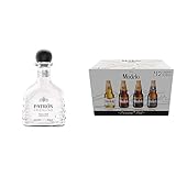 PATRÓN, Tequila Cristalino Añejo de 700 ml + Cerveza Modelo Premium Pack 12 Botellas de 355ml, con Modelo Especial,...