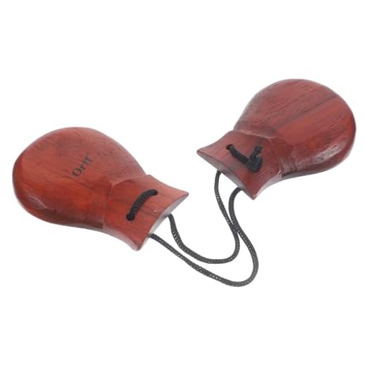 Castanholas de madeira castanhas de madeira de pera espanhola recompensas de sala de aula Castanets Madeira