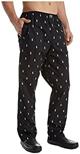 Polo Ralph Lauren Men's Multi-pony Pj Woven Pajama Pants (X-Large, Black)