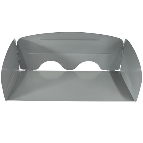 Koch Windschutz für Campingkocher Stahl mit Bodenplatte 63x31x25cm...