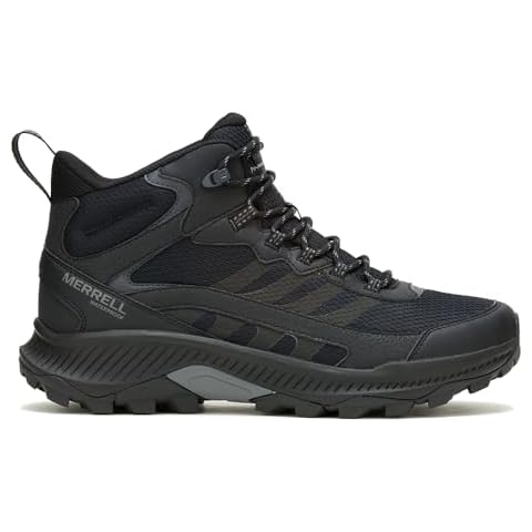 Merrell Men's Speed Strike 2 Mid Waterproof Hiking Shoe, Black, 10.5 Cover