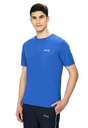 Image of playR Men Adult Core Run Tee - Activewear DRIVENT Lightweight Breathable T-Shirt for Men, Sports Tee for Gym, Running, Workout, Training, Fitness & Casual Everyday Wear Comfort - All-Season