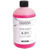 pH 4 buffer, red, 500 mL, NIST-traceable