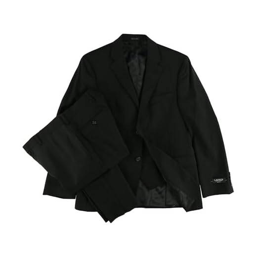 Ralph Lauren Mens Vested Formal Tuxedo, Black, 48 Regular / 43W x UnfinishedL