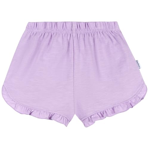 Gerber baby-girls' Shirt and Short Set, Lavander, 3T - image 4