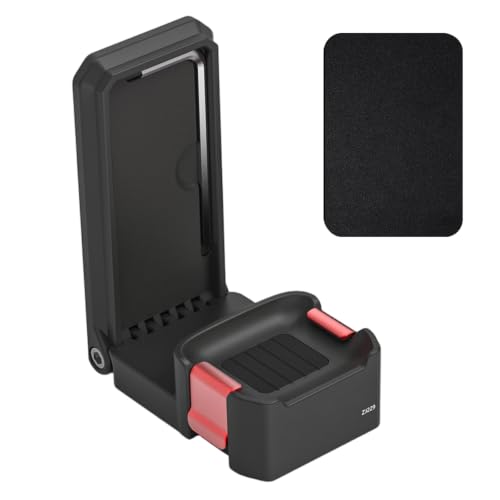 Pocket4P�E4�E3�p�X�^���h�N���b�v�I���z���_�[, ���F | �Z���t�B�[�܂��͊O���A�N�Z�T���p�� 180 �x�̌X�΁A1 / 4 �C���`�̃l�W�R�A����я_��Ȋp�x�������\