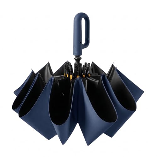 折りたたみ傘 逆折り式 ワンタッチ 自動開閉 大きい 105cm 10本骨 晴雨兼用 UVカット UPF50+ 遮光 遮熱 撥水 耐風 丈夫 カラビナ付き 持ち運び便利 メンズ レディース 傘 梅雨対策 台風対策