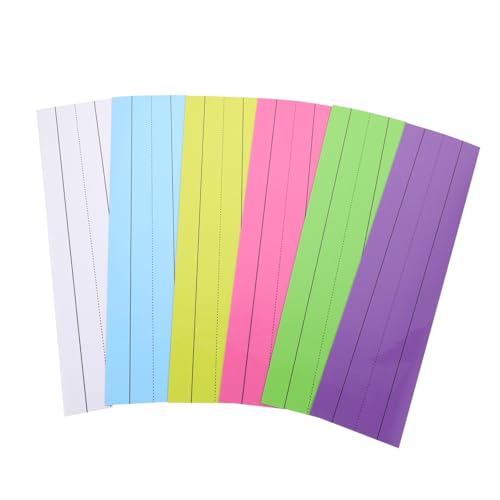 SHINEOFI - SHINEOFI 6 Stück Handschrift Übungsstreifen Für Whiteboards Lehrerstreifen Für Das Klassenzimmer Zum Beschreiben Von Magnetaufklebern Handschriftstreifen Für Das Klassenzimmer Trocken