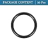 QUARKZMAN 50mm x 40mm x 5mm Nitrile Caoutchouc Joints toriques x 10 Pièces Rond Joint Rondelle pour Robinet Plomberie Réparation Étanchéité Connexion [Noir] #3