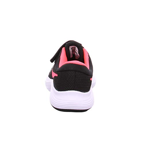 Nike Unisex-Child Revolution 4 (PSV) Running Shoe, Black/Racer Pink-White, 2.5Y Regular US Little Kid2