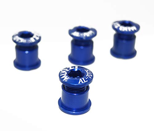 Bike Double Chainring Bolts, 7075 Aluminum Alloy CNC M8 Bicycle Chainring Ring Bolts Set - Thumbnail 3