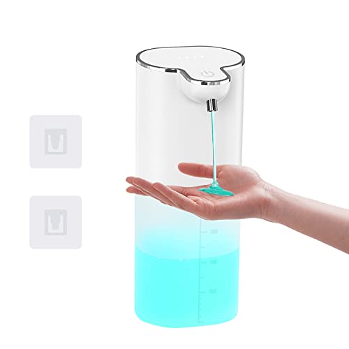 Dalugo ソープディスペンサー 自動 液体 ハンドソープ 食器洗剤 自動ディスペンサー 壁掛け USB-C充電式 400ml大容量 アルコールジェル対応 非接触 センサー式 吐出量4段階調整 IPX5防水 玄関 キッチン 洗面所 学校 病院 ホテル 会社 シャンプー/ボディーソープ各種洗剤対応 日本語説明書付き
