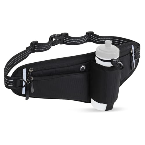 doorslay Running Waist Pack Adjustable Hydration Running Belt Bag with Water Bottle Holder
