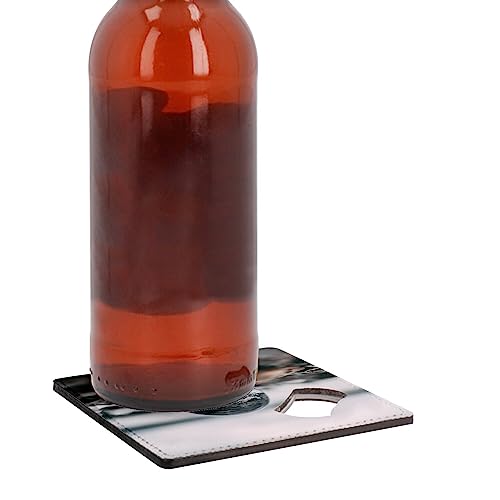 Sous verre décapsuleur galets dessous de verre avec ouvre bouteille intégré - 3