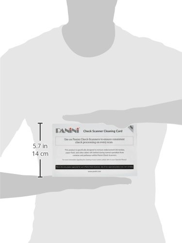 Cartões de limpeza Panini Check Scanner com tecnologia Waffle, 15 cartões