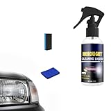 Car Headlight Cleaning and Restoration Agent,Advanced Car Headlight Cleaner and Restorer,Automotive Headlight Polish for Oxidized,Yellowed & Cloudy Headlamps,UV Protection & Hydrophobic Coating (1PC)