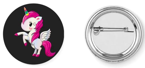Générique - Badge broche pins petite licorne 37mm handmade