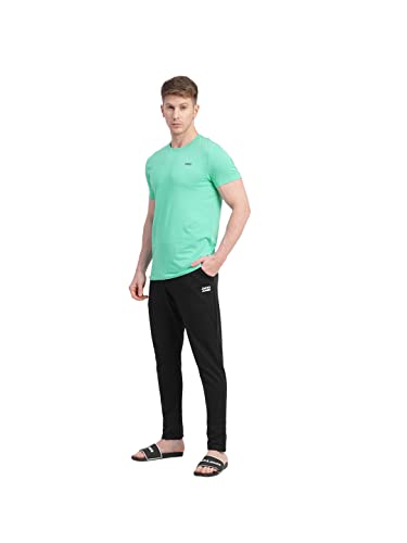 Image of Jack & Jones Men Cotton Round Neck Slim Fit Casual T-Shirt