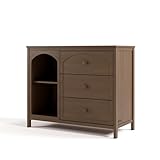 Graco Olivia 3 Drawer Combo Dresser (Hazelnut) – GREENGUARD Gold Certified Baby Dresser, Kids Bedroom Storage Organizer, Interlocking Drawer System, Anti-Tip Kit Included