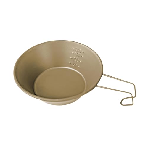 Menolana Outside Camping Bow Practical Cookware Cooking Bowl Lightweight Picnic Bowl Stainless Steel for Travel BBQ Backpacking Hiking, Yellow