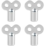EJRUP 4 Piezas Kit uego de llaves de purgado de radiadores, Llave cuadrada para radiado, robusto y estable, reduce el ruido, llave para purgar radiadores