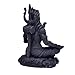 Zig Zag Mahayogi Shiva Sculpture - 3.5 Inch Shiv Shankar Bholenath Mahadev Resin Statue for Car Dashboard, Home, Office, Black