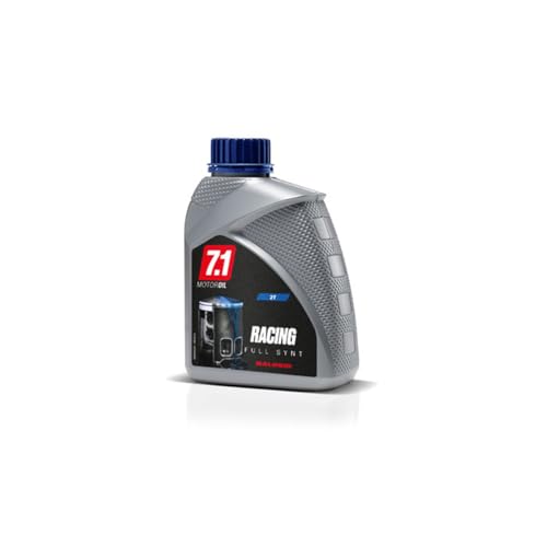 MALOSSI 76 8230B Olio Motore 7.1 2 Tempi RACING FULL SYNT 1 L per Miscelatore Separato Compatibile con Piaggio, MBK, Cagiva, KYMCO
