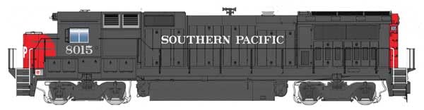 Walthers Mainline 910-19571 HO Scale GE Dash 8-40B - ESU(R) Sound & DCC - Southern Pacific(TM) #8015 (Gray, red, White; Large SP on Nose)
