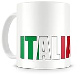 Samunshi® Italien Italia Schriftzug Tasse Kaffeetasse Teetasse
