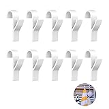 ⭐Alta calidad: Gancho para Radiador Toaller hecho de plástico de alta calidad, resistente y duradero, un juego de 10, color blanco, satisface las necesidades diarias.