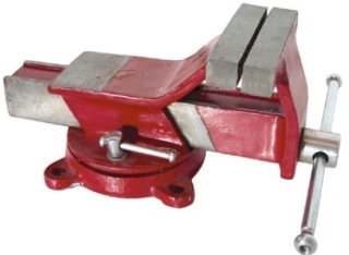 Morsa da banco in acciaio con base girevole 150mm