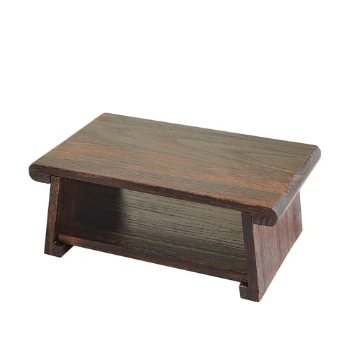 GZQWDC Japanese Altar Table,Folding Floor Table,Wood Small Low Meditation Table,Coffee