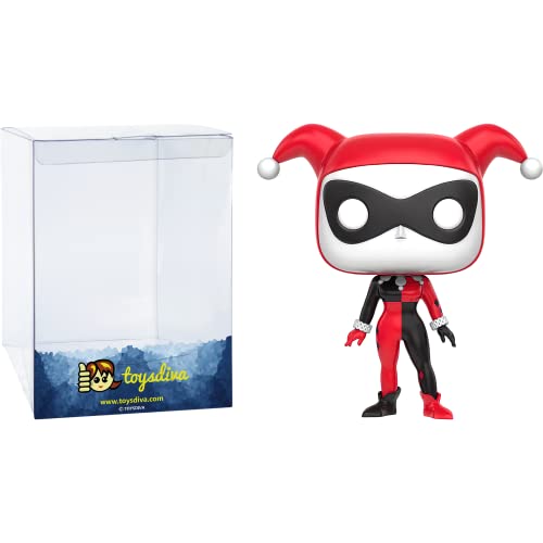 Harley Q U I N N : P O P ! Heroes Vinyl Figurine Bundle With 1 Compatible 'Toysdiva' Graphic Protector (156-11574 - B)