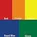 Kate's Craft Store - 5 sheets of 12" x 15" Mixed Colors Siser Easyweed Heat Transfer Vinyl (HTV) / Iron-on Sheets + a Free 6"x6" Pattern HTV (Primary Colors)