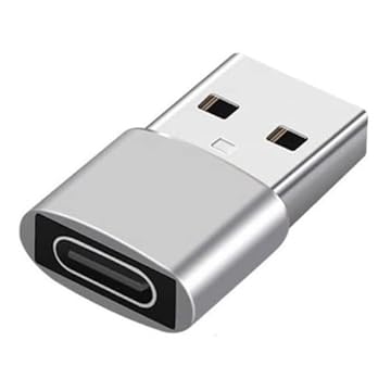 Adaptador OTG Conversor Plug Usb C Fêmea Para Usb Macho Para iPhone 11 12 13 14 Pro Max (Prata)