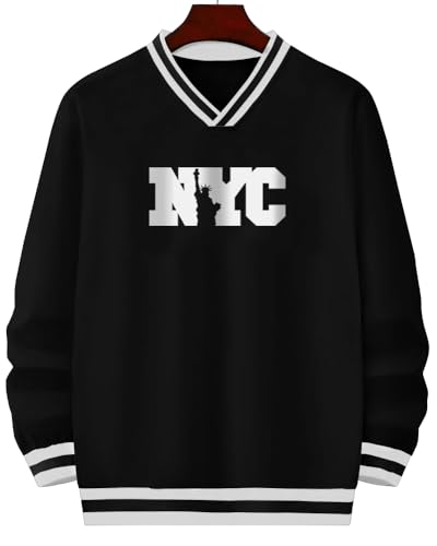 Image of Noble Monk Men's Regular Fit Sweatshirts | V Neck | Long Sleeve Sweatshirts for Men