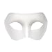White Venetian Masquerade Mask ~ Mardi Gras Masks (STC12905)