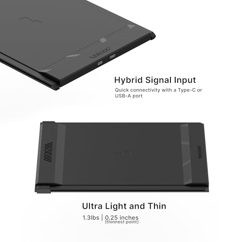 Image of Portable Monitor for Laptops, New Mobile Pixels Duex Plus DS 13.3 inch Full HD IPS Dual Laptop Monitor, USB C /HDMI Plug and Play Laptop Screen Extender,Windows /Mac /Android /Switch Compatible
