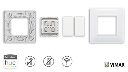 Interruptor inalámbrico VIMAR Plana 0K03906.04 compatible con Philips Hue blanco 4