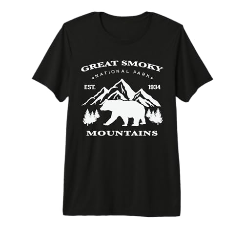 Vintage Great Smoky Mountains Kids Hiking T-Shirt