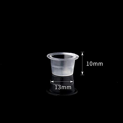 Disposable Tattoo Ink Cups-Medium 100pcs Disposable Plastic Tattoo Ink Caps Cups for Tattoo Ink Tattoo Supplies,Tattoo Kitsp Tattoo Accessory,Tattoo Ink,Tattoo Supplies,Tattoo Kits (#13mm—100pcs)