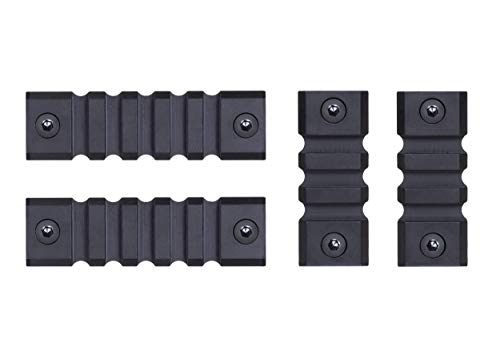 Monstrum Aluminum Picatinny Rail | Compatible with M-LOK | Includes Two 2-inch and Two 3-inch