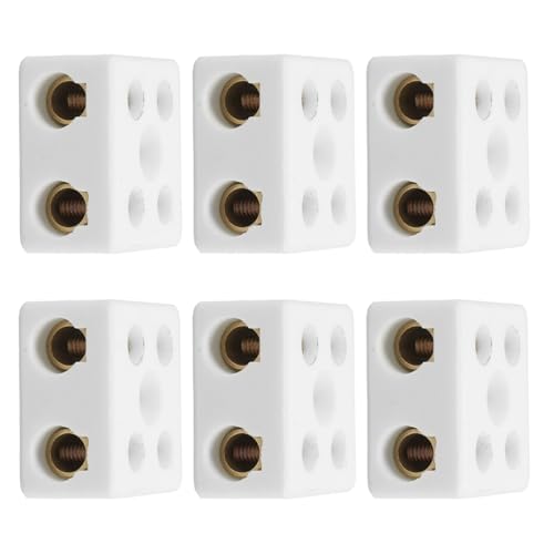 Bloques de terminales cerámicos de 2 vías y aislamiento de porcelana
