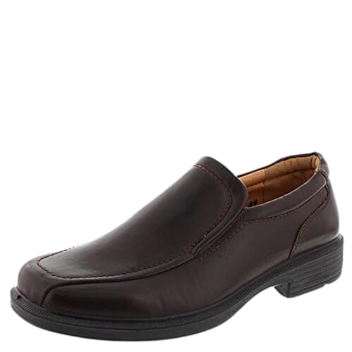 Deer Stags Men's Greenpoint Dress Shoes Comfortable Slip on Formal Loafers for Weddings, Church, Office, Prom / Dark Brown/ Men’s 10.5 Wide by Deer Stags - Used condition - US$34.03