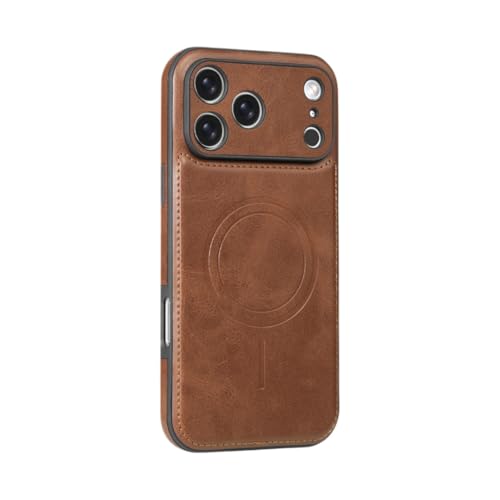 iPhone 15 Plus �p�P�[�X MagSafe�Ή� �����Y�ی� TPU+PU�f�� �ϏՌ� �y�� ���^ �����h�~ �r�W�l�X �l�C �R�p ���΂ݖh�~ ���� ������� �ǂ����G �l�C ��v �A�C�z��15 Plus�p�J�o�[ (�u���E��)