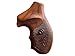 New! Grips Compatible with Taurus Small Frame M85 605 850 851 905 941 .38 Special Combat Style #03 (Thai Handmade), brown