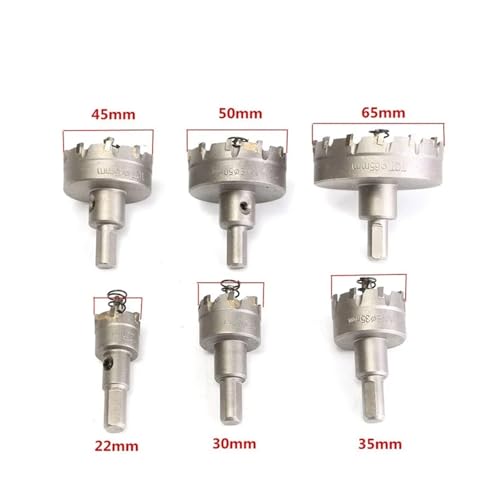 Set de 6 brocas expandibles de carburo de tungsteno 22-65mm miniatura 5