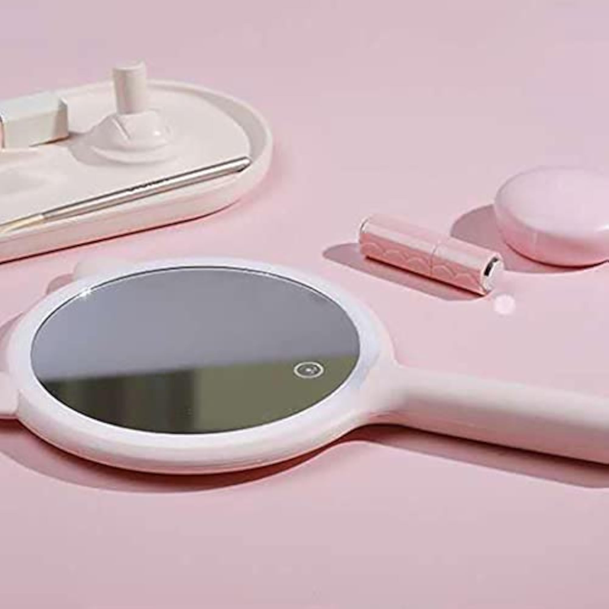 Durable Rechargeable USB Vanity Mirror with LED Light for Ladies