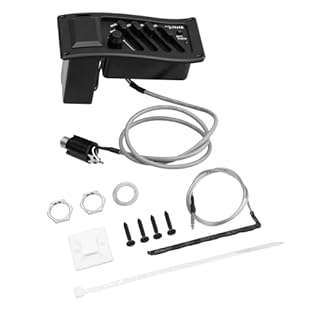 Optimize sound claritys across genres with this acoustic guitar accessory, backed by resistant components and vibrations stable alloy housing Adjust bass, treble frequencies via pre wire 2.5mm plug cable, packaged with mounting base, endpin, screws, ...